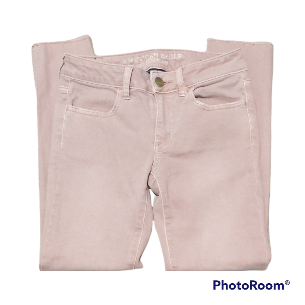 American Eagle Outfitters Women's Pink Skinny Jeans